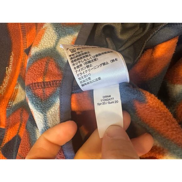 Eddie Bauer Pullover Mens Multicolored Fleece Aztec Southwestern Sweater SZ M - Picture 11 of 14